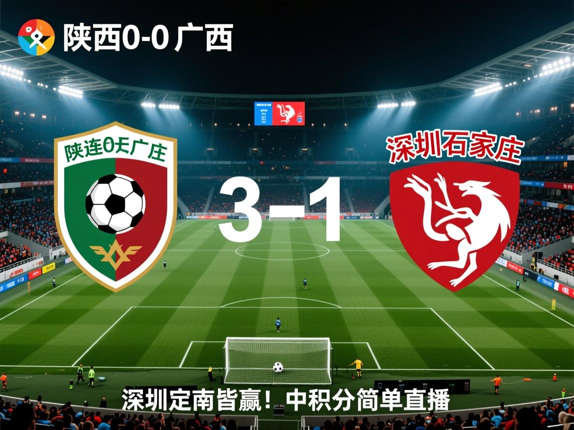 陕西0-0广西、大连3-1石家庄、深圳定南皆赢！中甲积分的简单介绍  第1张